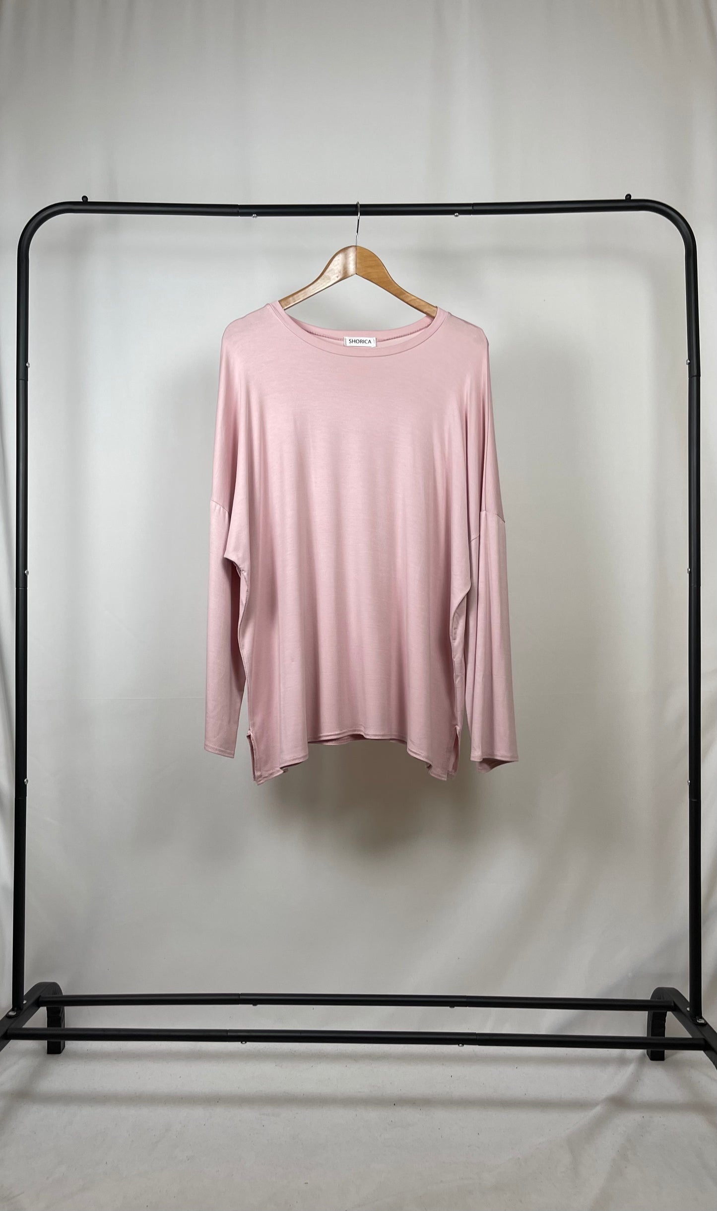 BASIC LONG SLEEVE OVERSIZED TOP