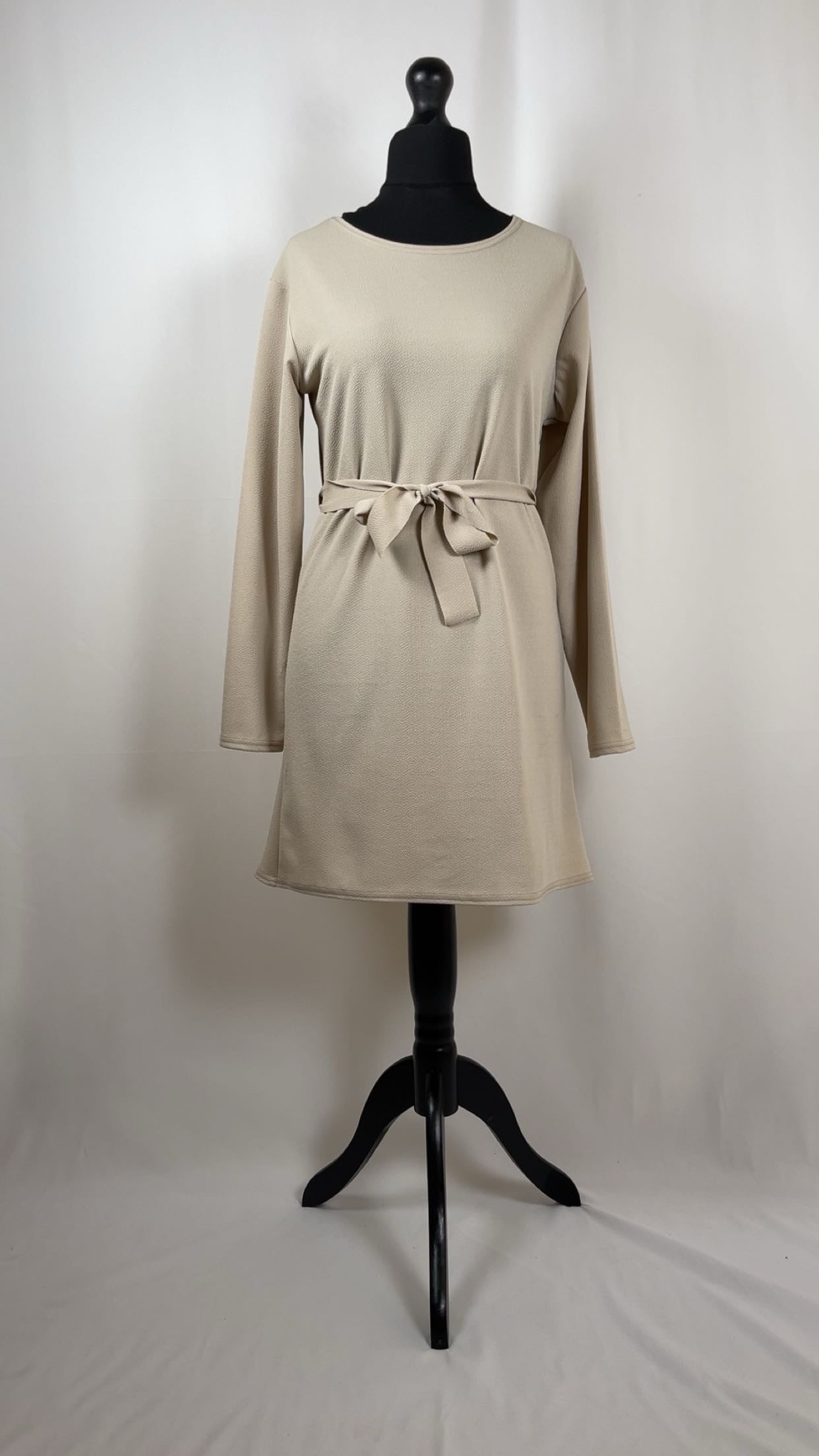 STONE LONG SLEEVE BELTED CO ORD SET