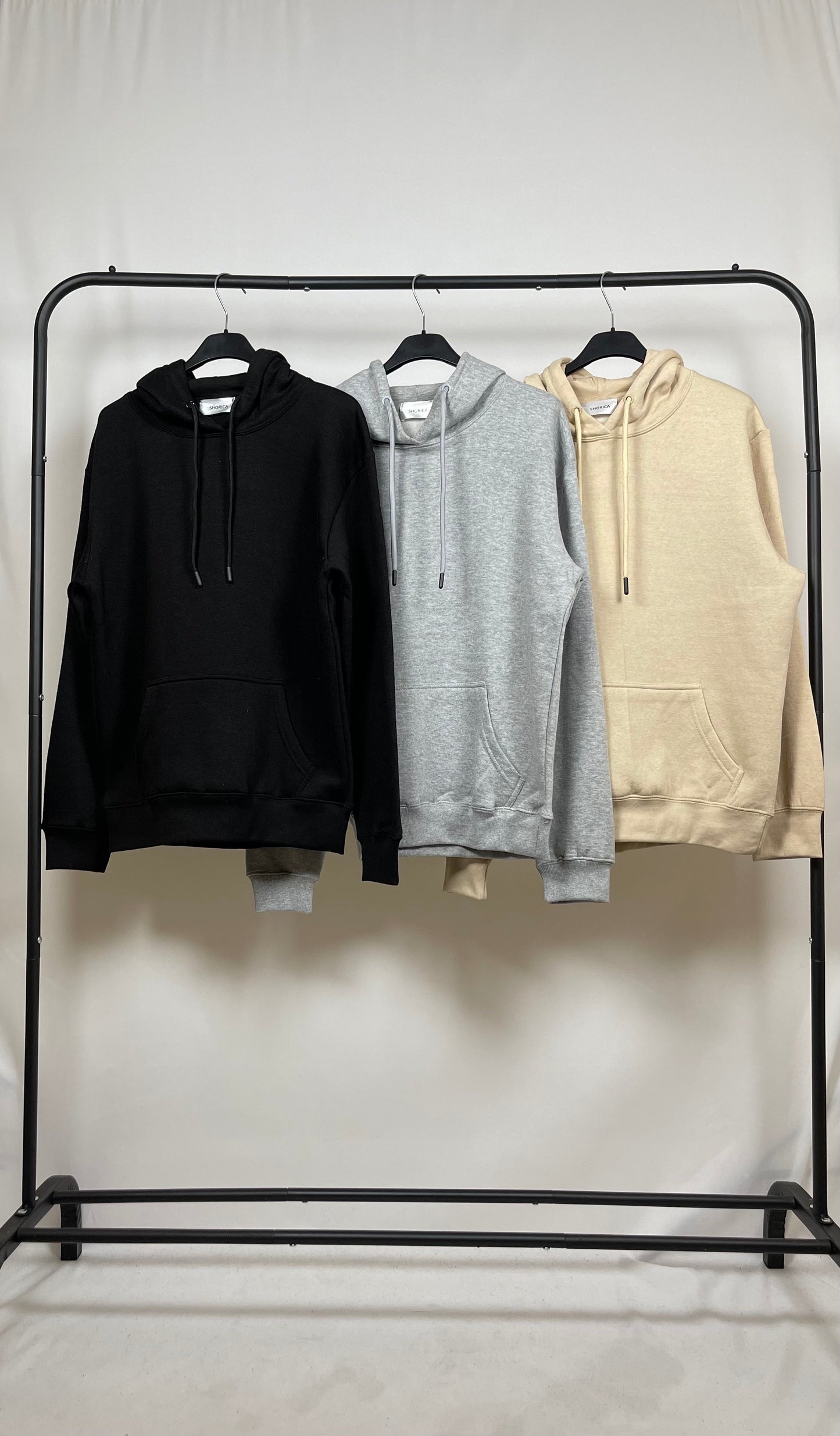 PLAIN BASIC DRAWSTRING HOODIES