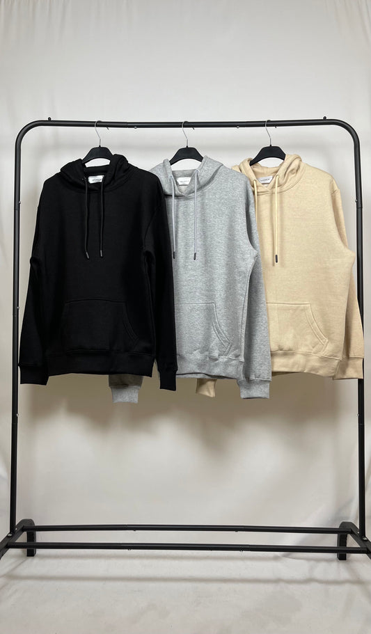 PLAIN BASIC DRAWSTRING HOODIES