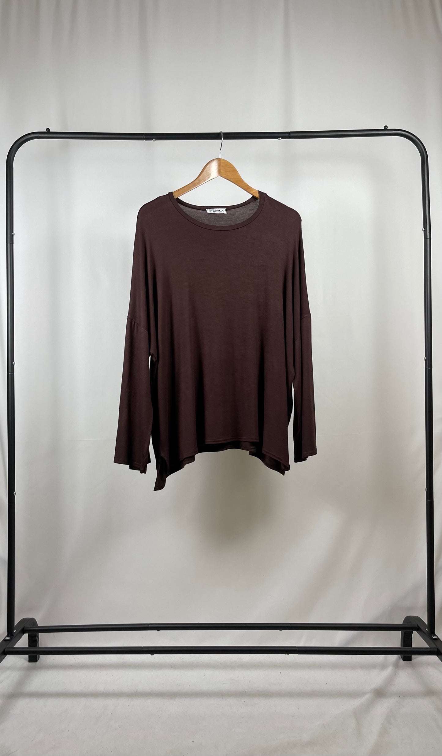 BASIC LONG SLEEVE OVERSIZED TOP